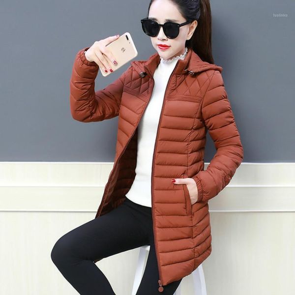 

slim plus size 5xl 2019 casual women winter hooded warm coat cotton padded basic jacket female long jaqueta feminina parka qh3221, Black