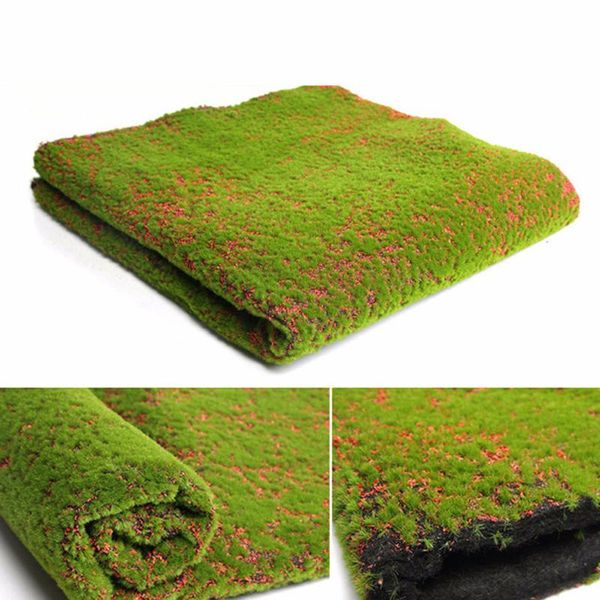 

decorative flowers & wreaths 1pc 100*100cm fake moss artificial simulation plant patio wall art green garden durable