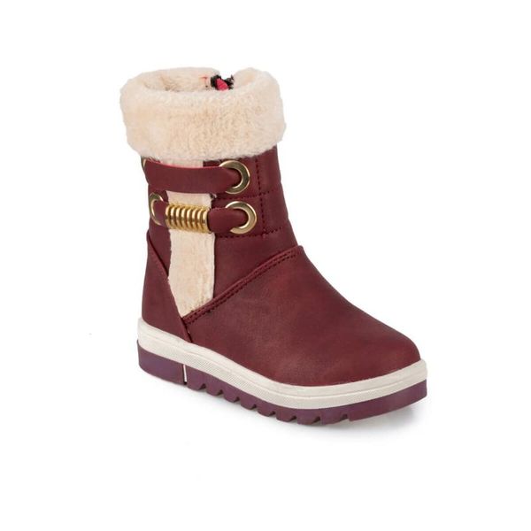 

flo sinner 9pr burgundy female child boots kinetix, Black;grey