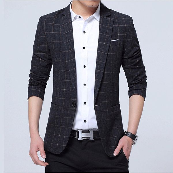 

spring and 2020 in the new casual male autumn small thin suit only button men's suits blazer fashion jacket xogd, White;black
