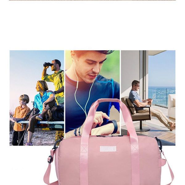 

stylish outdoor waterproof nylon sports gym bags men women girls training fitness travel handbag yoga mat bag s qylxfi