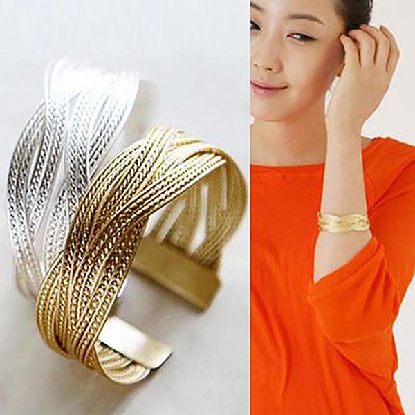 

hollow wide cuff bracelets & bangles for women men retro new alloy open big male female bangle bracelet fashion jewelry, Black