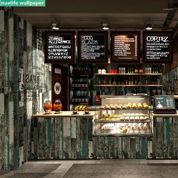 

wallpapers retro nostalgic imitation wood planks wallpaper bar cafe restaurant hairdressing clothing store living room bedroom wallpaper1