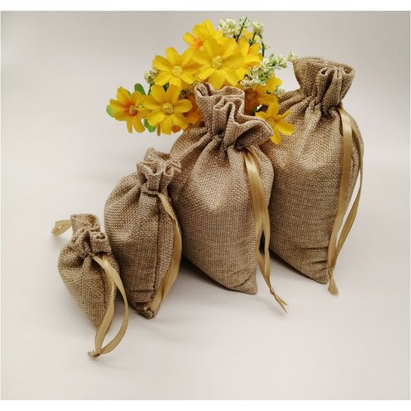 

100pcs silk ribbon drawstring bag sack jute bag small jewelry bags pouch for jewelry gift packaging bag wedding display diy gift f bbyufn
