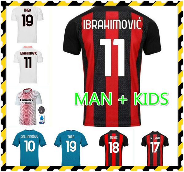 

20 21 ac milan футбол джерси футбол футболка 120-летие calhanoglu packa bennacer rebic ac camiseta de futbol romagnoli ибрагимович, Black;yellow