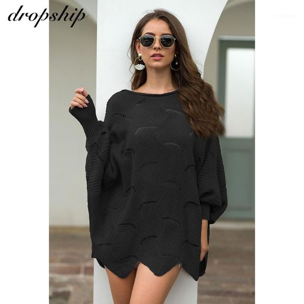 

autumn winter women sweater and pullovers long sleeve casual pink white long sweater loose solid knitted jumpers mujer1, White;black