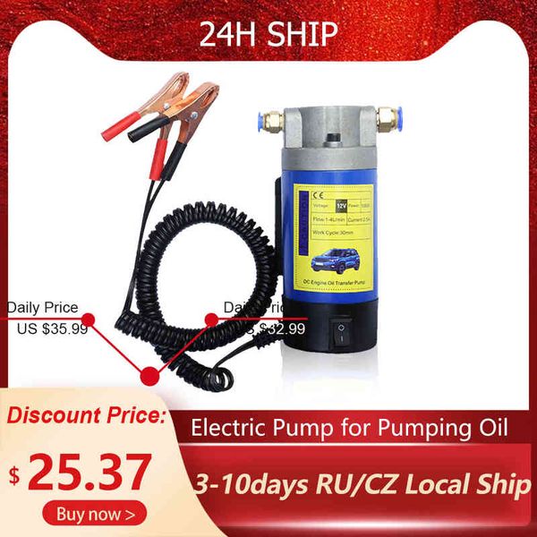 

electric ing 12 v 100w portable oil transfer extractor fluid suction pump siphon tool for car motor boat