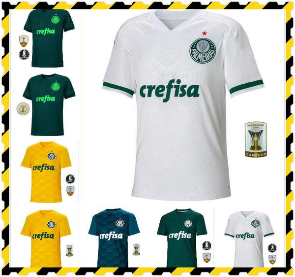 

20 21 джерси футбол-джерси palmeiras home green dudo g.jesus borja deyverson 2020 2021 palmeiras тель felipe .adriano b.henrique футбольные, Black;yellow