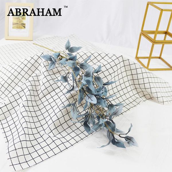 

decorative flowers & wreaths 92cm 5fork artificial hanging plants tropical large wedding cherry tree branch silk leaves fake flannel leaf ho