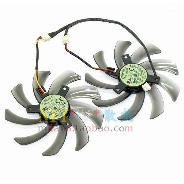 

computer pc graphics card cooler fans everflow t129215sm 95mm dc 12v 0.25a for vga video card gigabyte r667d3 r777oc r9 2701