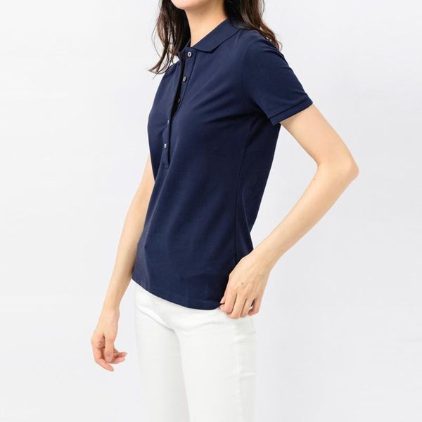 

women's polos crocodilepolos mujer shirt women's wear chemise femme hort sleeve shirts cotton1, White
