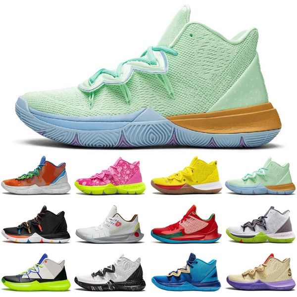 

classic kyrie irvish \ rspongebob 5 5s jumpman men баскетбольные туфли друзья сша все звезды мужские кроссовки спортивные кроссовки размер 7