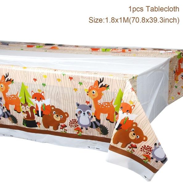 

fengrise woodland tableware jungle safari birthday decoration wild one 1st bithday party supplies forest animal paper plates wmteta