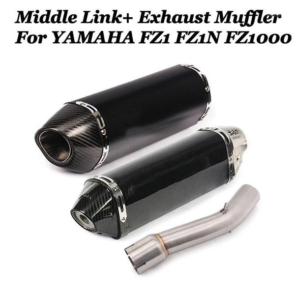 

slip on motorcycle yoshimura exhaust pipe muffler escape modified tube header link pipe for fz1 fz1n fz1000 full system1