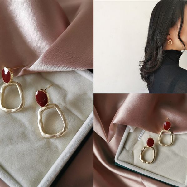 

57t punk jewelry cross pendant dangle long imitation diamond earrings charms chain tassel titanium steel women men earring drop, Golden