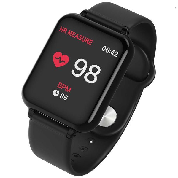 

b57 smart watch exercise heart rate blood prsure color screen waterproof bluetooth information reminder sleep moni