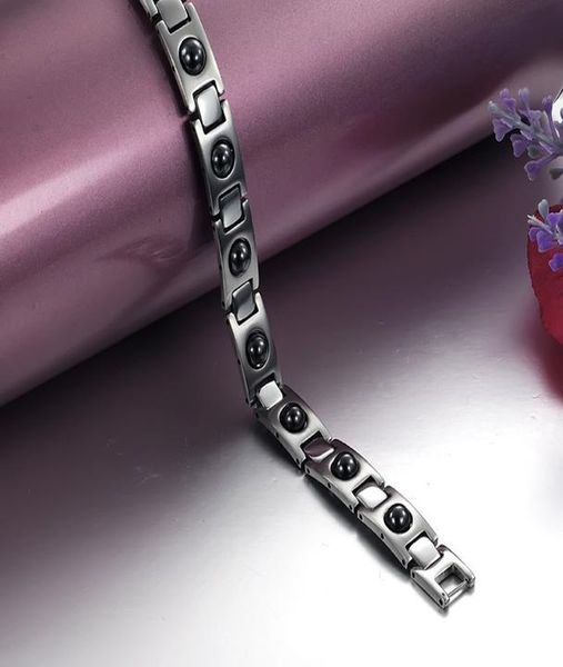 

новый список мужского браслета black titanium magnet magnetic bio energy лечение мужского ювелирных браслетов рождественский подарок wmtbxv