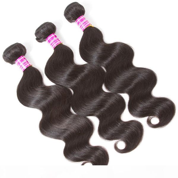 

8a brazilian virgin hair vendors water wave wefts unprocessed straight weave bundles remy deep wave wet and wavy human hair extensions, Black