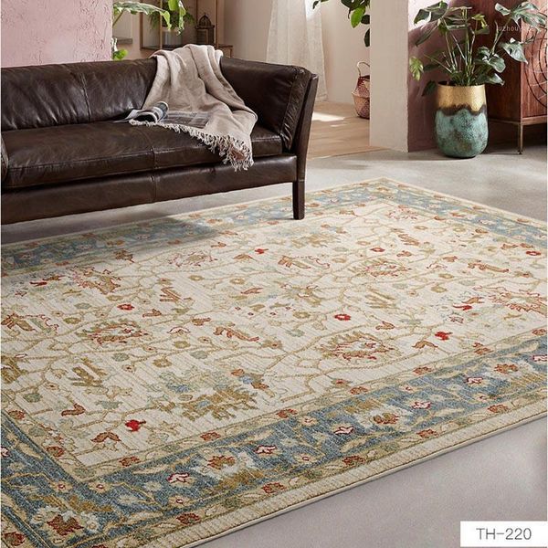 

vintage american style persian carpet living room bedroom floral pattern rug polypropyle sofa coffee table rug study floor mat1