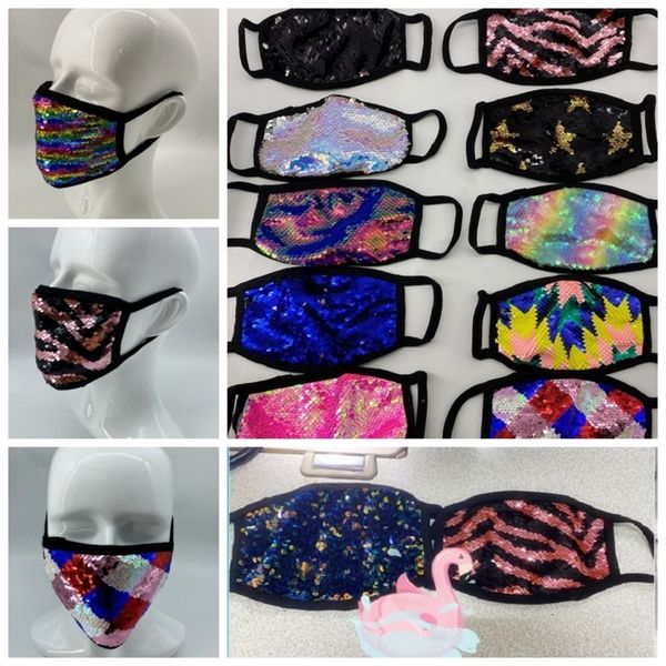 

reusable silk sequins 3d washable fashion ice y1qobling mask pm2.5 care shield sun color gold elbow shiny face cover masks m