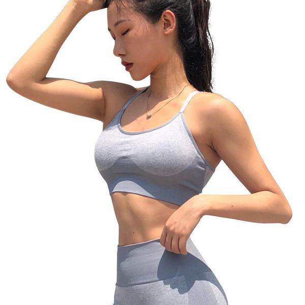 

gym clothing 2021 adjustable sports underwear women's shockproof beauty back fitness vest sling net red yoga bra one drop, White;black