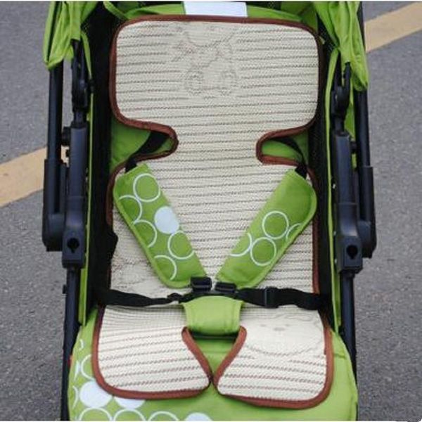 

summer trolley linen seat cushion baby stroller accessories flax plant fiber mats