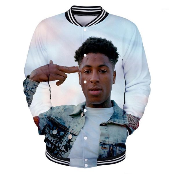 

3d youngboy printed baseball jackets women/men fans long sleeve jacket 2019 casual streetwear clothes plus size 4xl1, Black;brown
