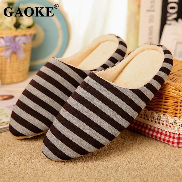 

slippers 2021 woman indoor home slipper soft warm plush shoes men couples non-slip floor footwear zapatos1, Black