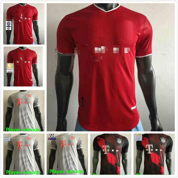

20 21 sane 10 player version munich perisic thiago gnabry sane lewandowski muller kimmich soccer jerseys 2020 2021 football tight player shi, Black;yellow