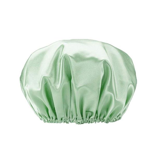 

double waterproof colour ding bath cap with new plain colour lining for women double waterproof f bbyppo