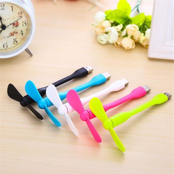 

siancs cute portable flexible mini usb fan bendable removable usb gadgets low power for powerbank for pc for la wmtfrh