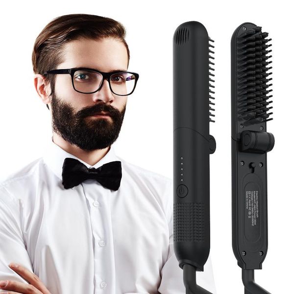 

selling men modeling straight comb electric beard bear stereotypes shunfa multi-functional hair straightener /40, Black