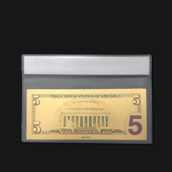 

selling for america banknotes 5 dollar banknotes in gold plated metal pure gold with coa frame for collection wmtrdw