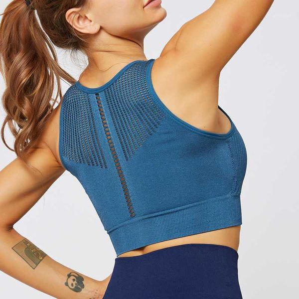 

gym clothing hollow out seamless sports bra women back cross strappy fitness bras active wear yoga for running 1, White;black