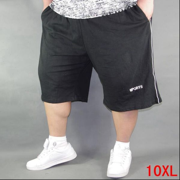 

mens plus size shorts plus size 8xl 9xl 10xl waist 142cm summer large elastic sports casual loose large size 58 black shorts, White;black
