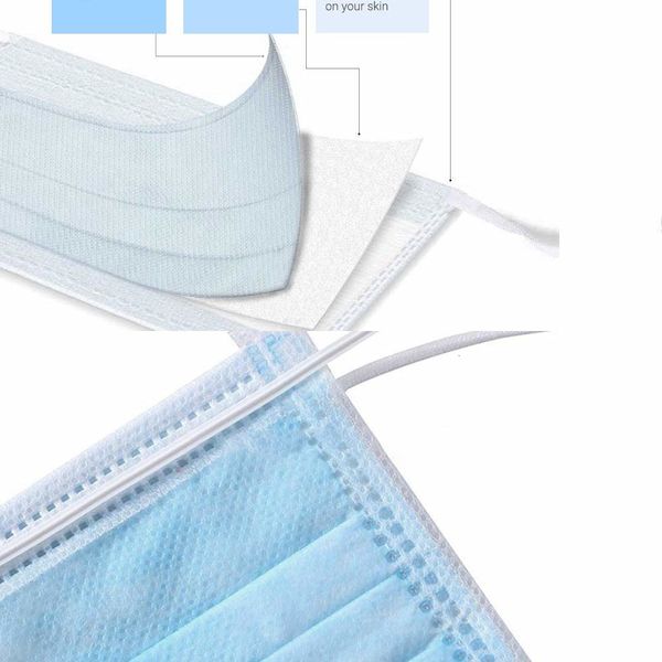 

face masks with elastic ear loop 3 disposable ply breathable for blocking dust air anti-pollution maskcnu8qf