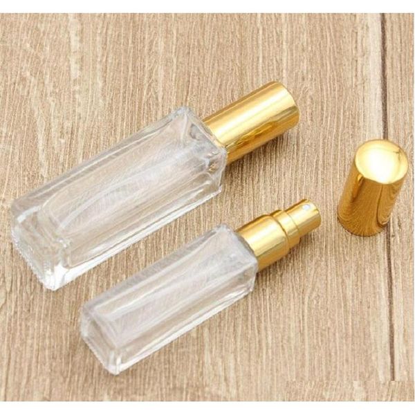 

10ml clear portable glass perfume spray bottles empty cosmetic containers with atomizer gold silver c qylwyu bdebaby