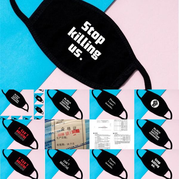 

black matter designer fashion lives us mask stock i cant breathe face washable cotton masks for adults dhl shiprotectivezigy