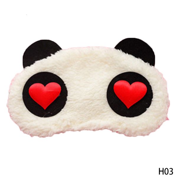 

new cute face white panda eyeshade shading sleep cotton goggles eye mask cover health care