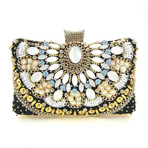

evening bags vintage womens handbag diamonds embroidery clutch bag fashion bag1