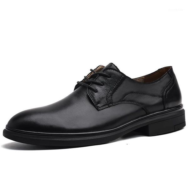 

dress shoes plus size 37-46 formal men business mens genuine leather oxford for leather1, Black