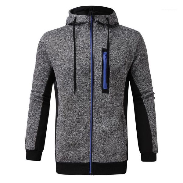 

gray red patchwork men's autumn winter zipper sportswear o-neck full sleeve pullover sport long sleeve blouse1, Black