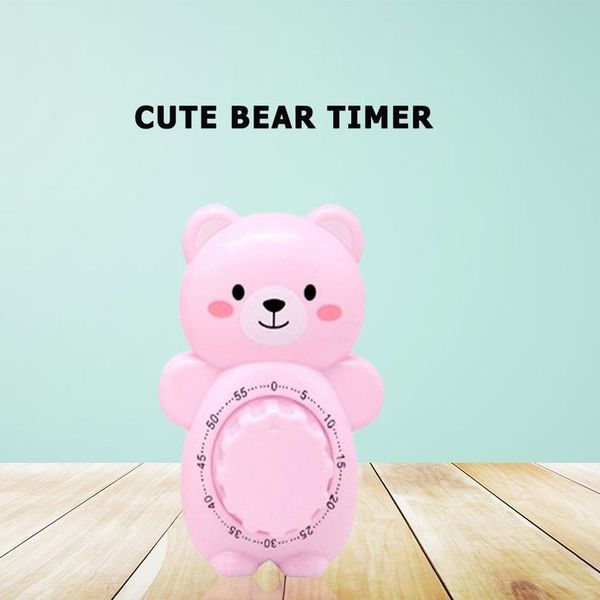 

cartoon kitchen timer portable bear counter mechanical timer 60 minutes cooking alarm time reminder household acc bbywyh