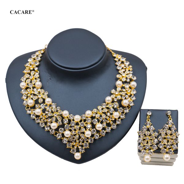 

vintage jewelry set necklace earrings maxi women big pendent statement collares f0217 with rhinestones 6 colors, Silver