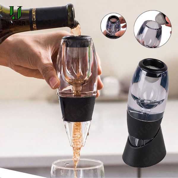 

portable wine decanter inflatable filter magic aerator set family party bar essential red wine equipment bar accessories