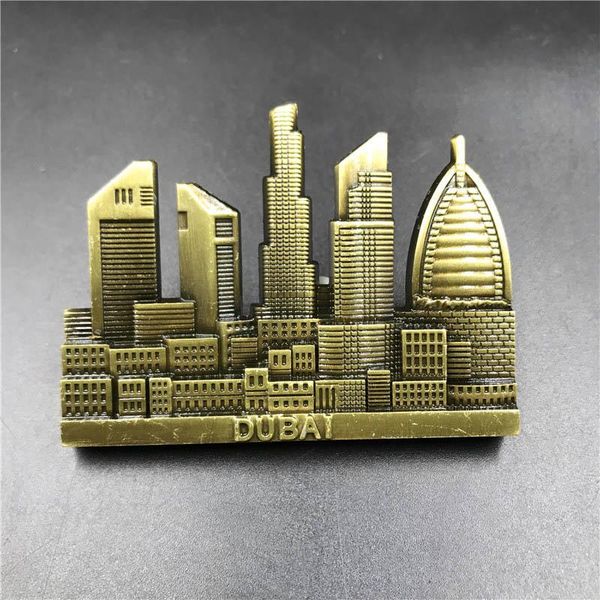 

dubai fridge sticker united arab emirates panoramic 3d refrigerator stickers resin magnetic tourism souvenirs crafts gifts jllrci