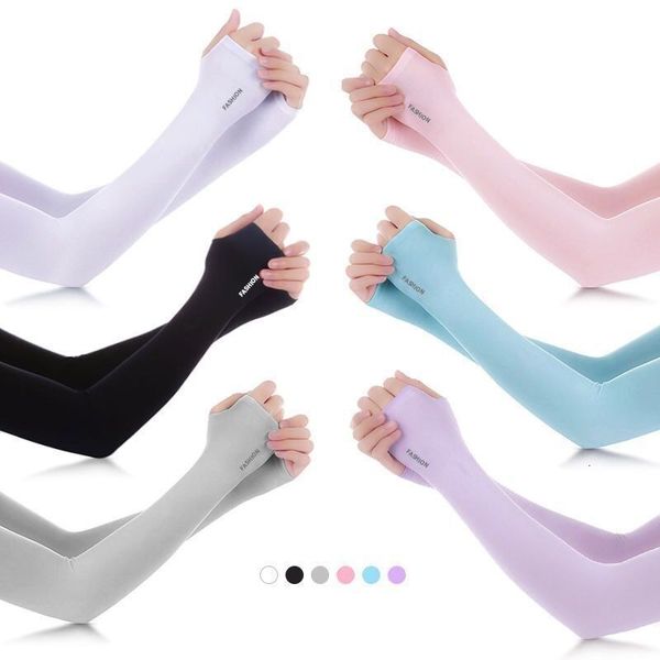 

sleeves anti uv protection us stock sports sun block driving outdoor arm sleeve cooling sleeve covers 2pcs/pair