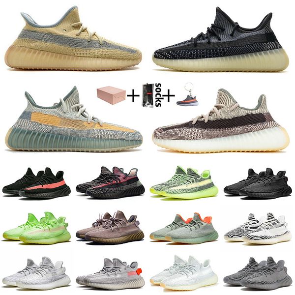 

with box size 48 kanye carbon cinder sport running shoes israfil zyon tail light mens womens cream zebra yecheil west trainers sneakers