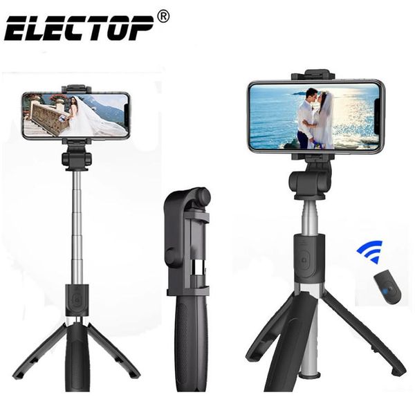 

bluetooth selfie stick с штатив пластиковый сплав self self selfestick телефон смартфон selfie-палка для iphone samsun bbyycp, Golden