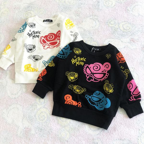 

девушки одежда толстовки малыша толстовка детская девушка мальчик одежда детей с длинными рукавными одеждами одежда o узор шеи packisifer a, Black